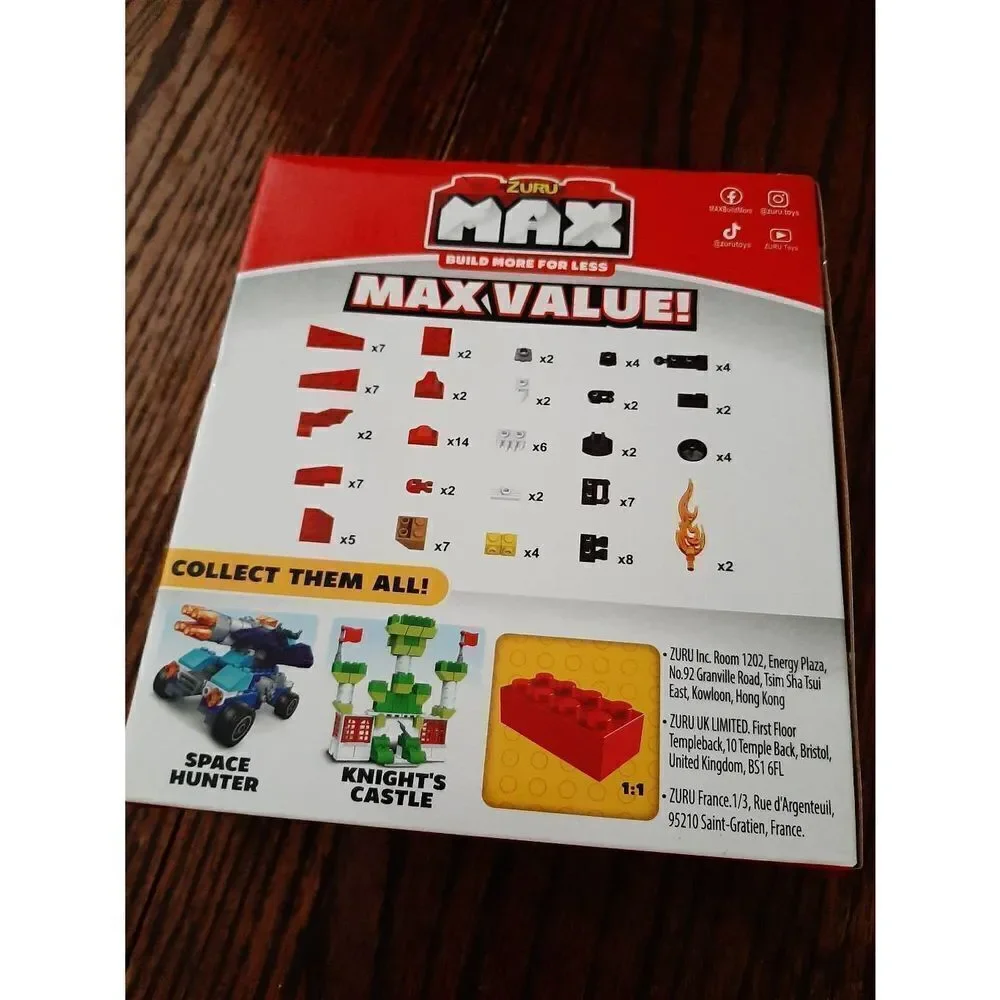 New 2 Zuru Max Building Block Sets Knight Castle Dragon Attack Compatible w Lego